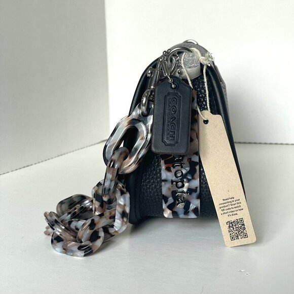 Coach Wavy Dinky CK113 Black Coachtopia Leather Shoulder Crossbody Bag - Picture 5 of 14